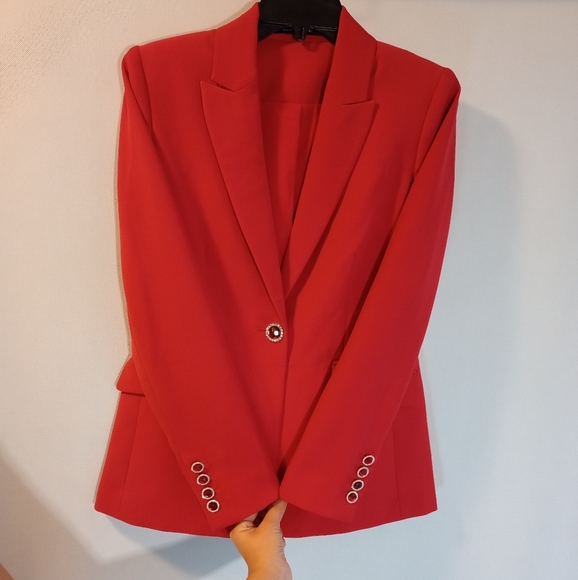 Elie Tahari Jackets & Blazers - ELIE TAHARI RED BLAZER